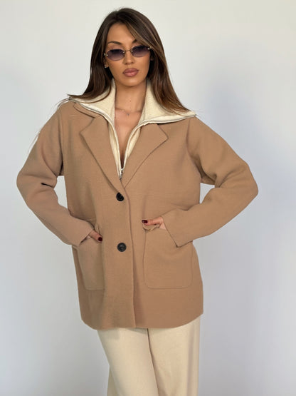 Палто Palmar с подвижен елемент на пуловер