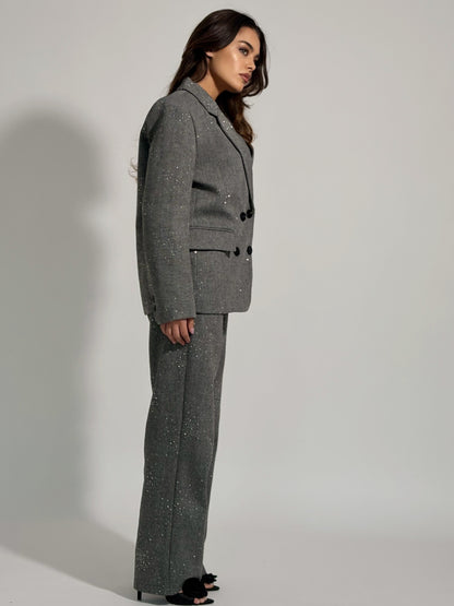 Костюм Viola с камъни и вълна