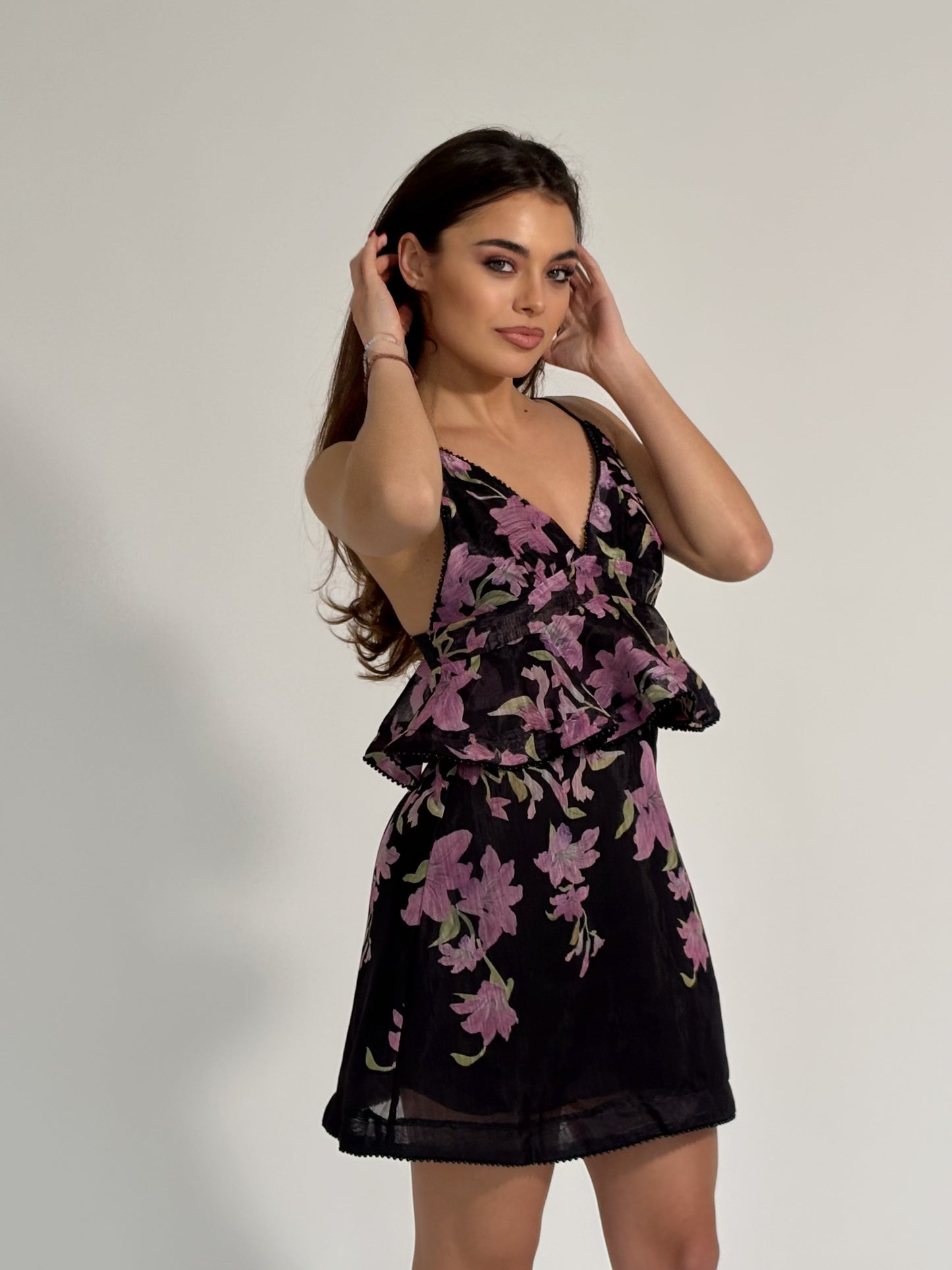 Рокля Lavander с цветя