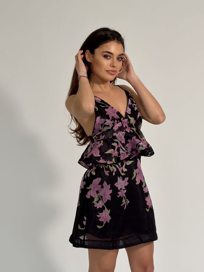 Рокля Lavander с цветя