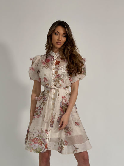 Рокля Molina с 3D цветя