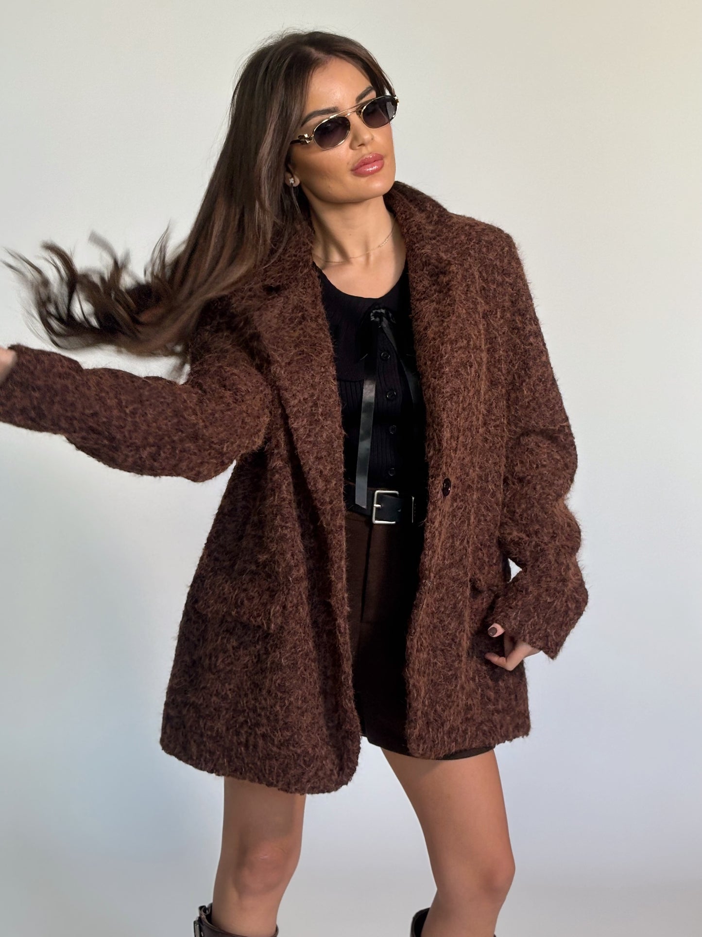 Блейзър Cocona от плътна материя