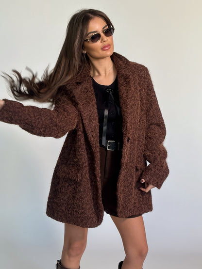 Блейзър Cocona от плътна материя