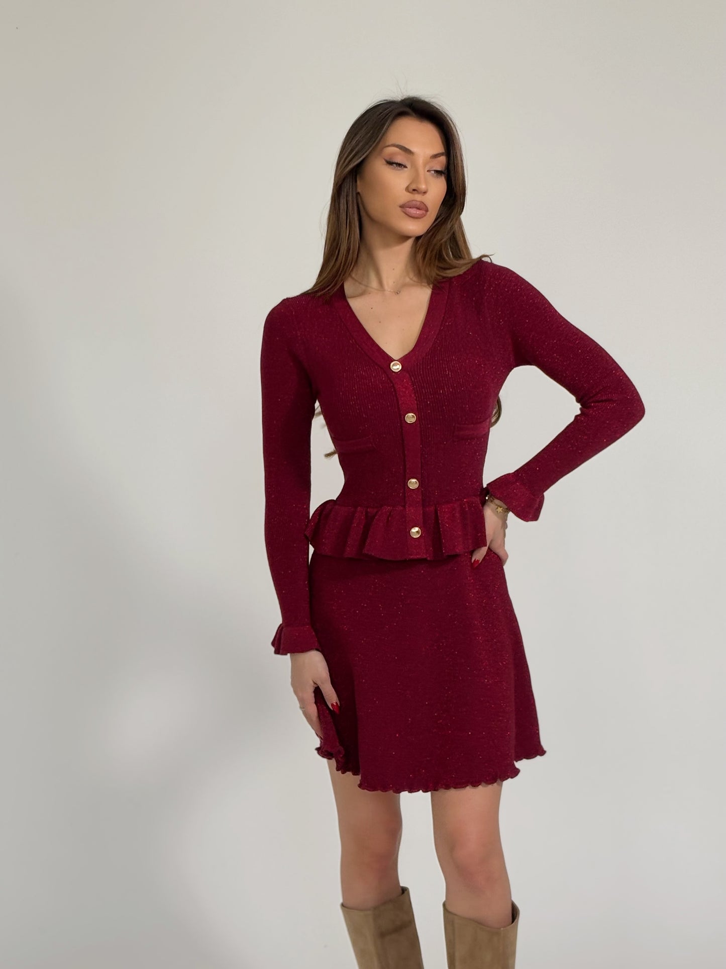 Рокля Belina с лъскава нишка