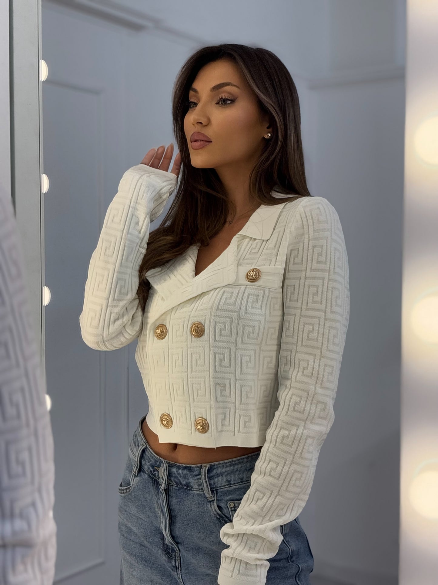 Fency cardigan with ornaments