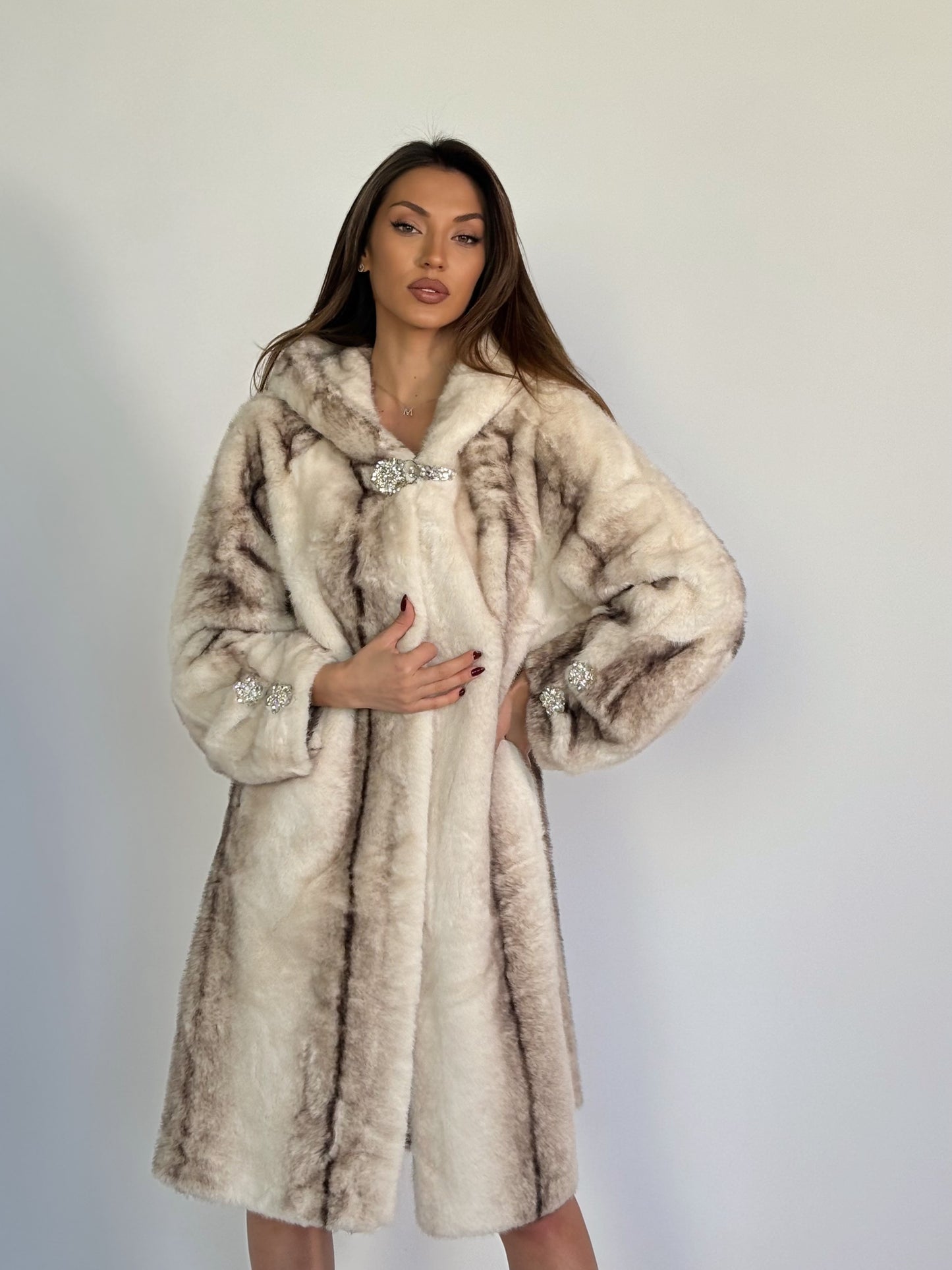 Палто с косъм Carolina