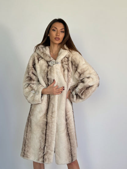 Палто с косъм Carolina