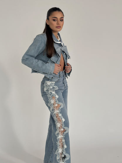 Valina lace jeans