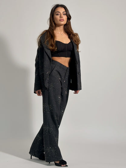 Костюм Viola с камъни и вълна