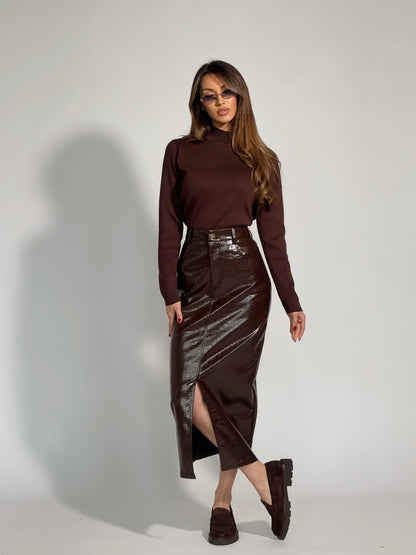 Миди пола от лак Vintage