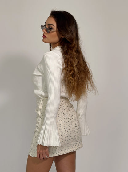 Пола букле Vanillina с пайети