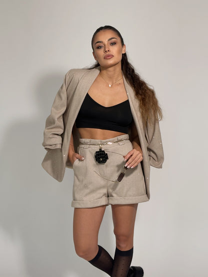 Вълнен комплект с камъни Torina