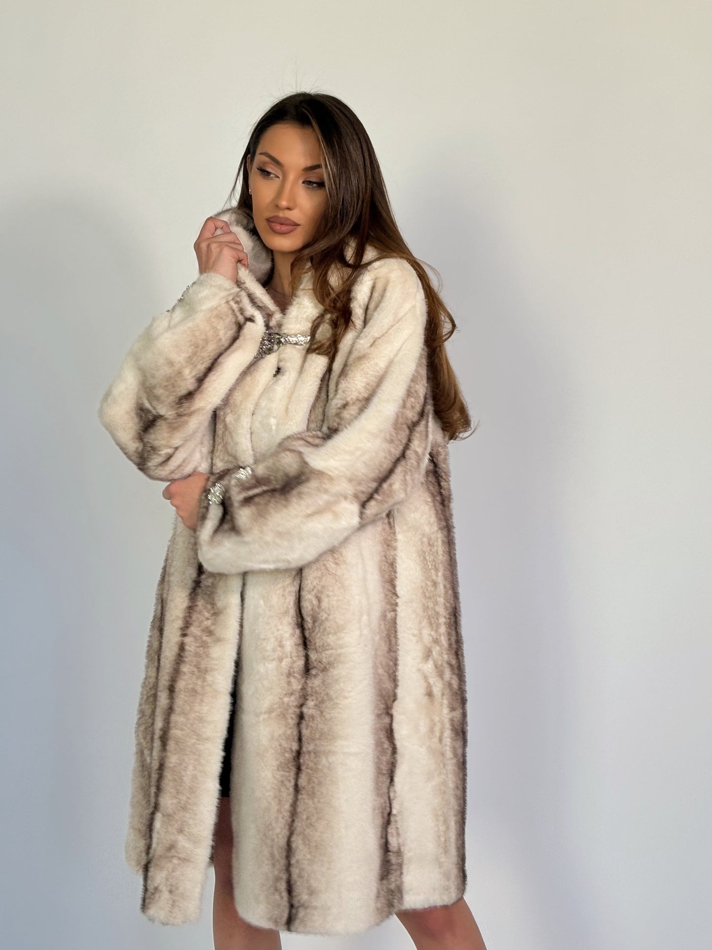 Палто с косъм Carolina