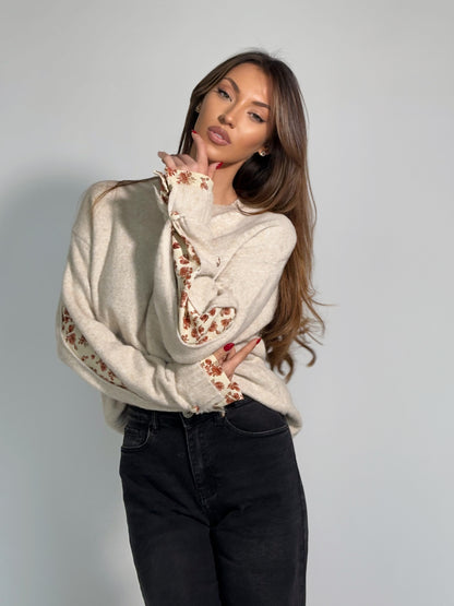 Пуловер Wana с елементи на риза