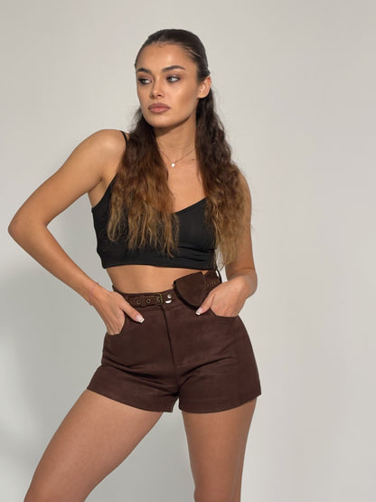 Велурен панталон Dolia с колан чантичка