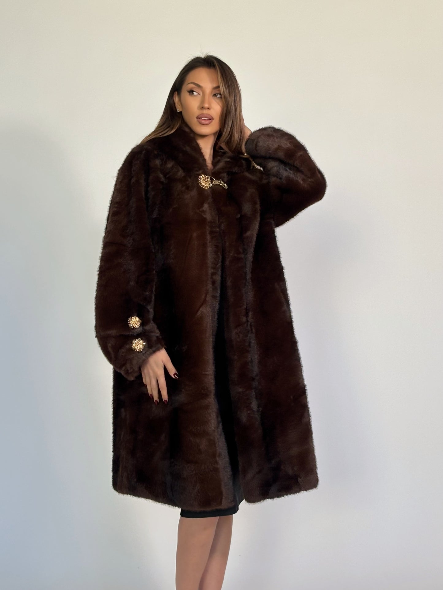 Палто с косъм Carolina