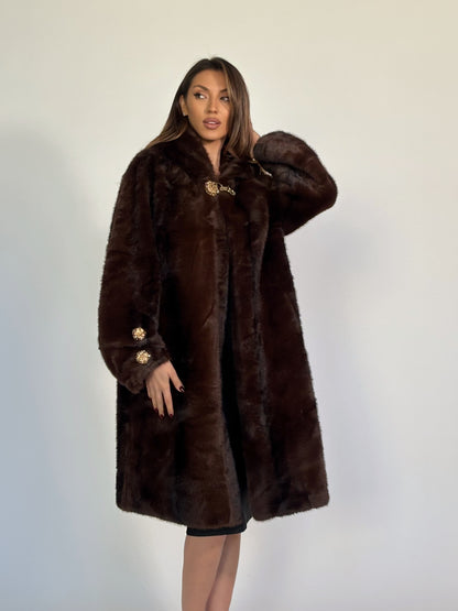 Палто с косъм Carolina