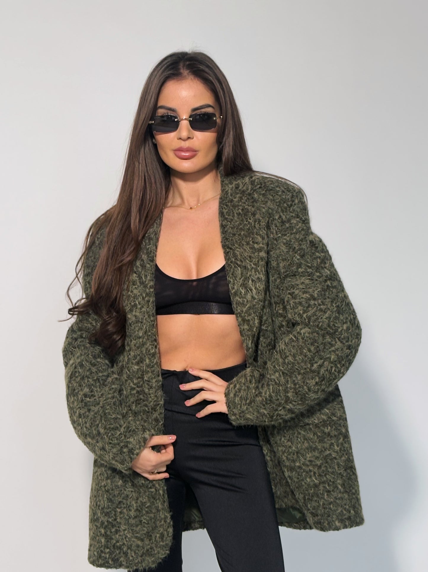 Блейзър Cocona от плътна материя