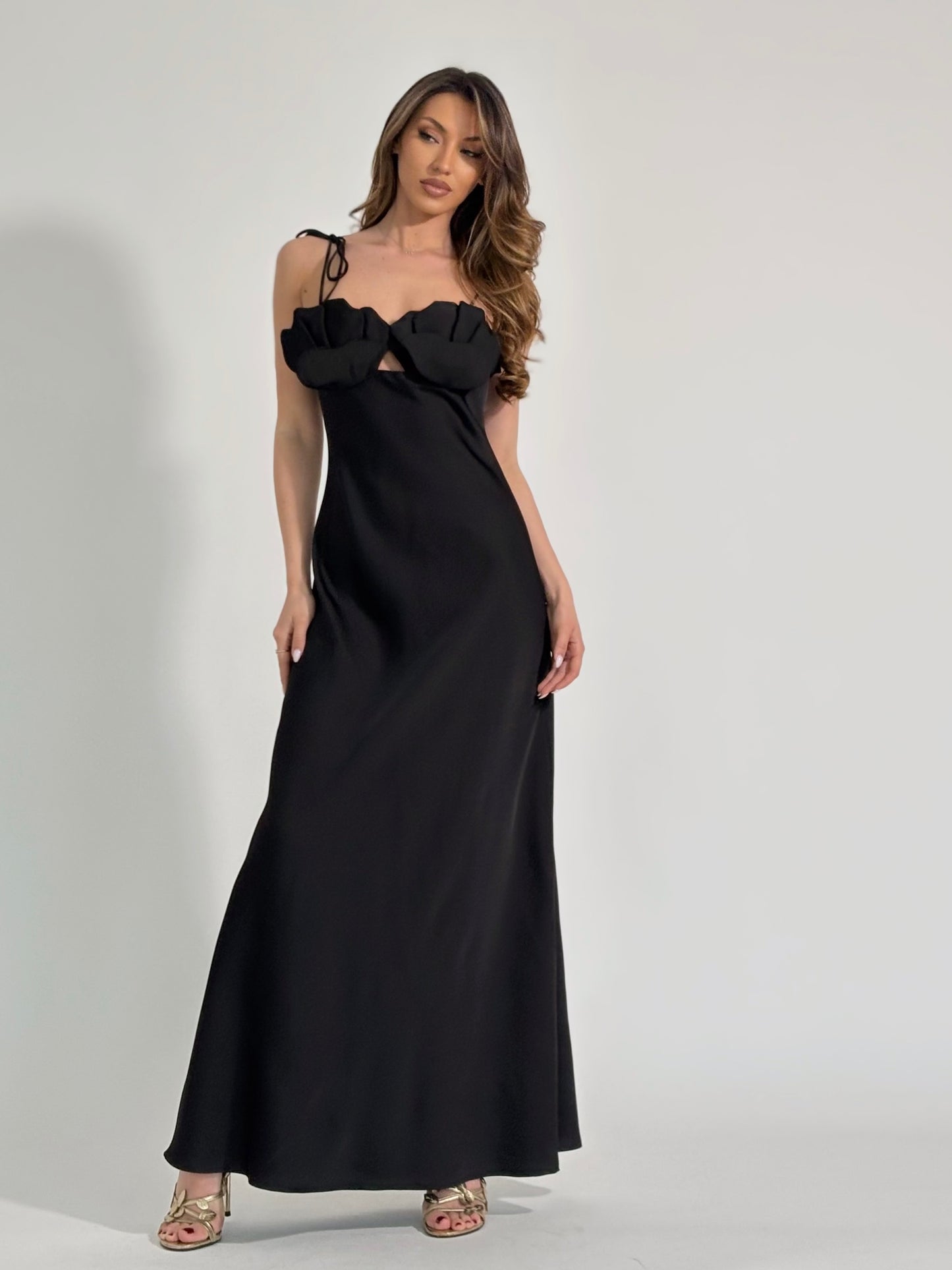 Сатенена рокля Dolchena