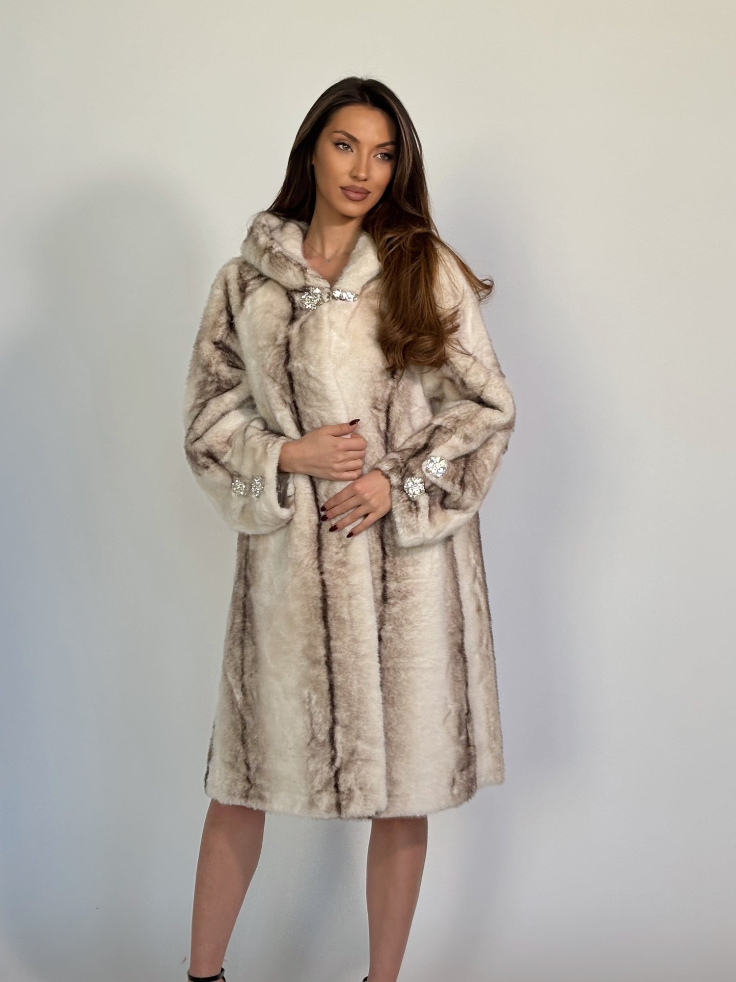 Палто с косъм Carolina