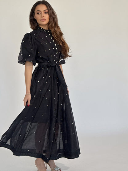 Rochie Carmen cu pietre