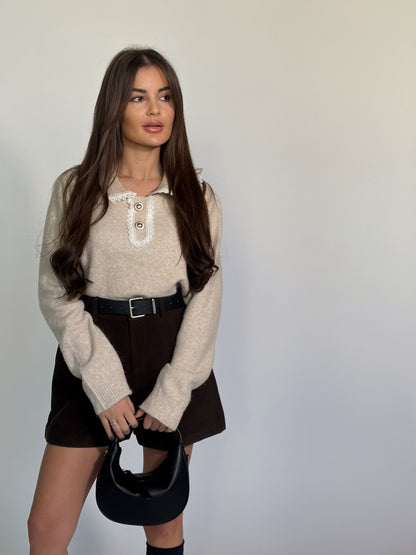 Пуловер Lovita с яка