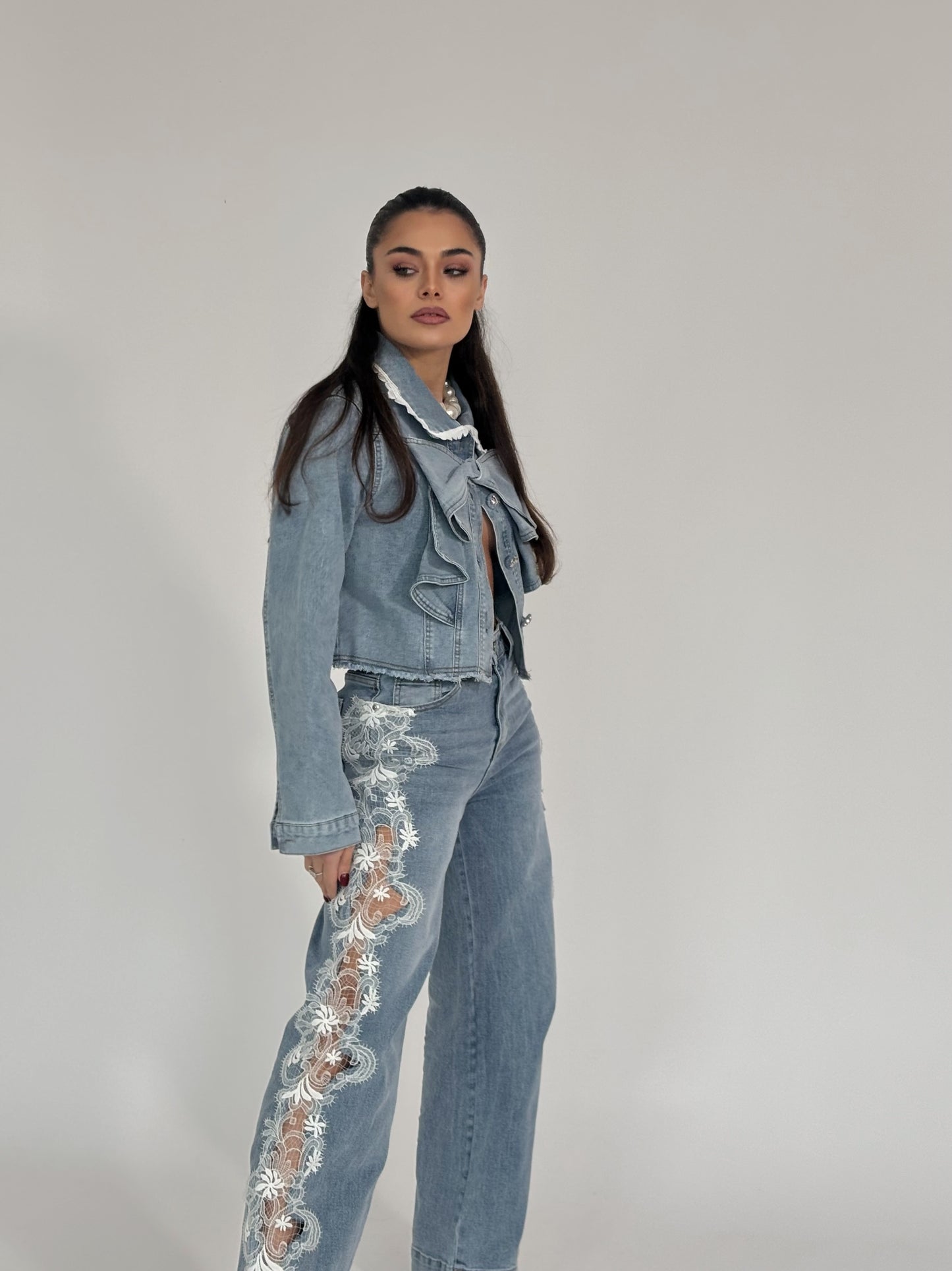 Valina lace jeans