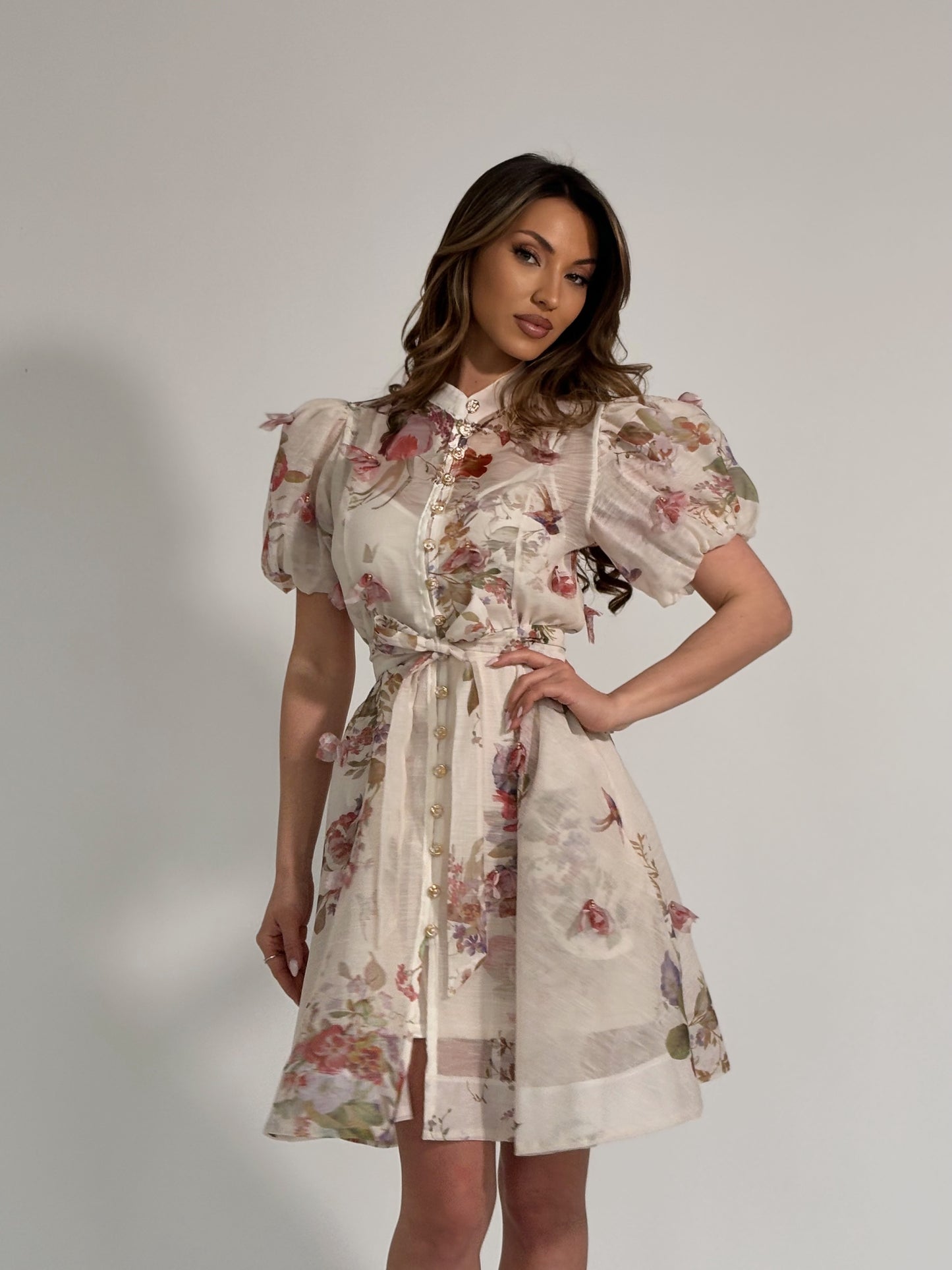 Рокля Molina с 3D цветя