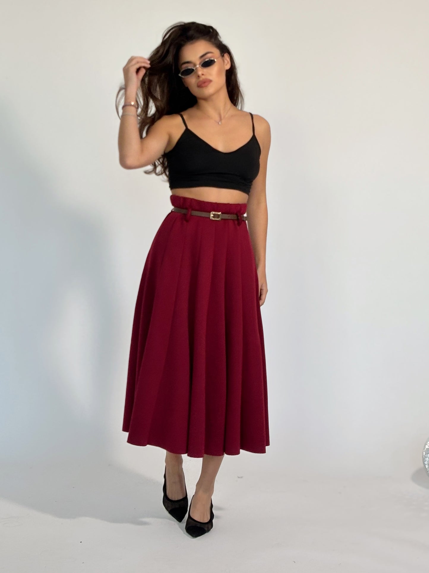 Миди пола с колан Amala