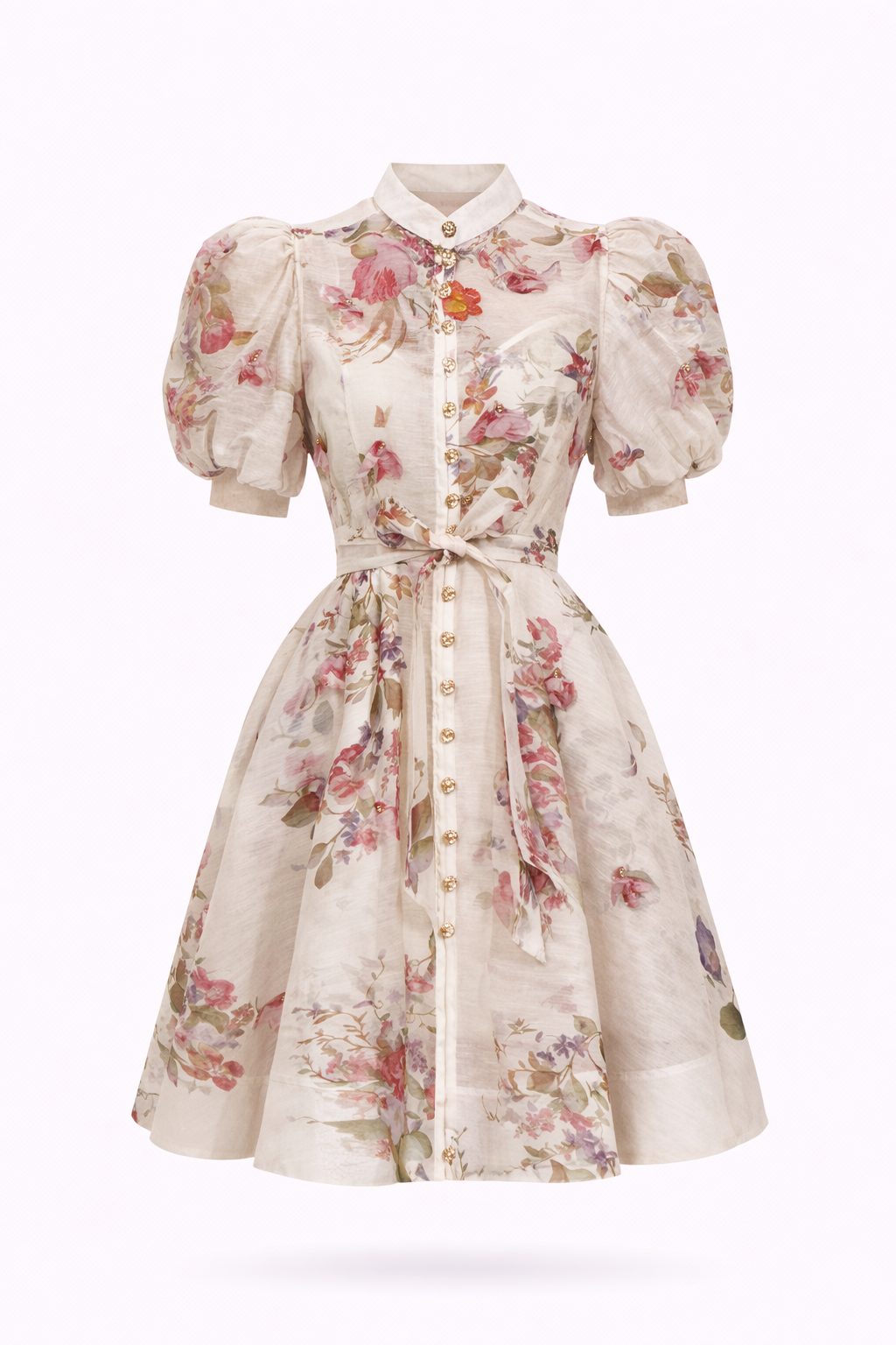 Molina dress with 3D flowers