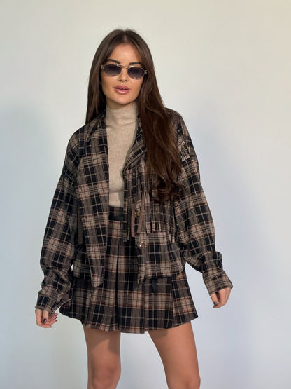 Комплект Makiata от пола-панталон и риза