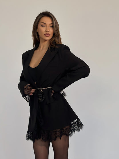 Дълъг блейзър Bellisa с дантела