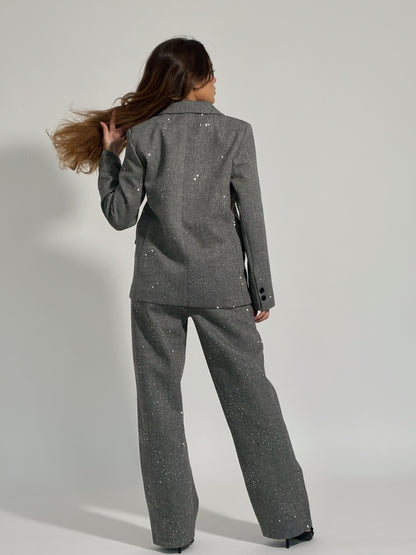 Костюм Viola с камъни и вълна