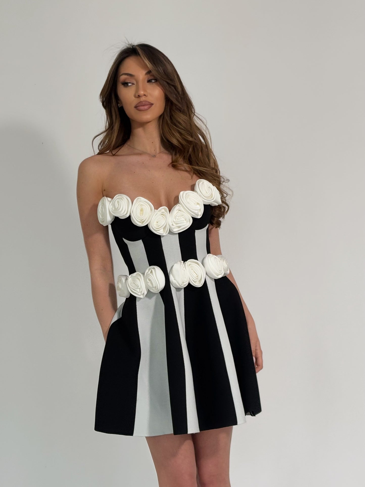 Besa dress with flowers