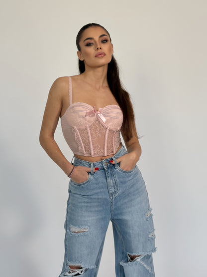 Jessica corset with hard cups