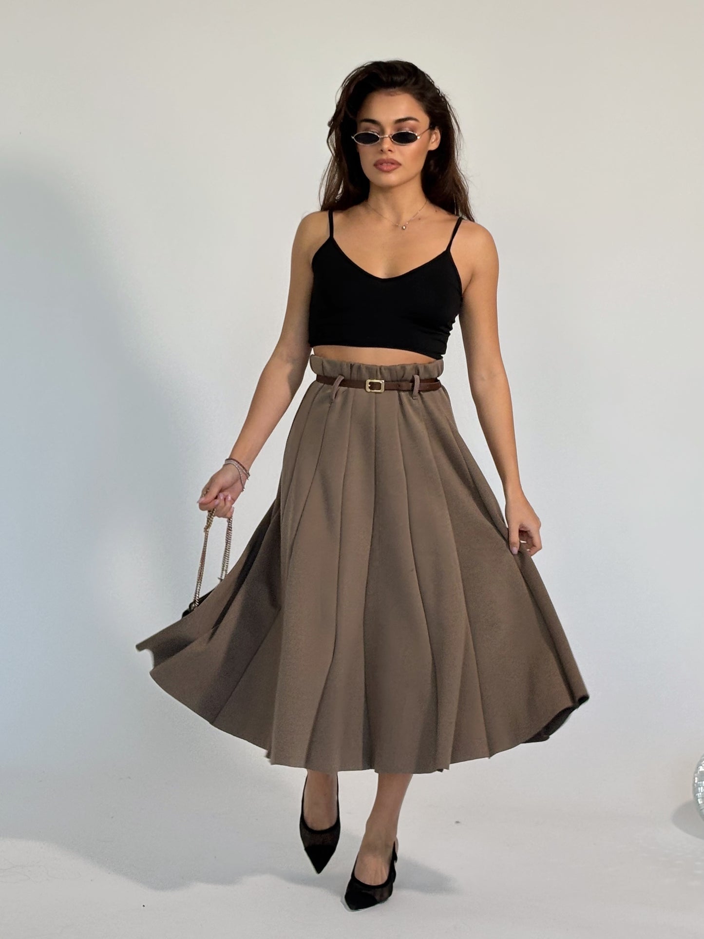 Миди пола с колан Amala