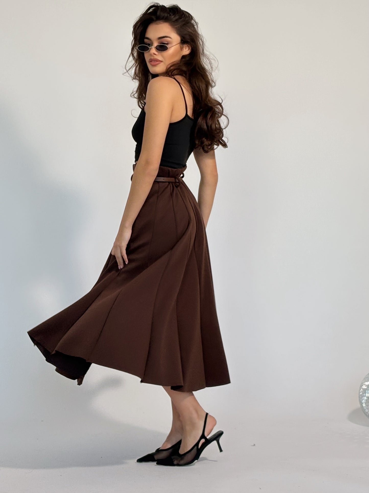 Миди пола с колан Amala