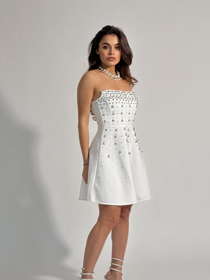 Rochie bandaj cu pietre Glamorous