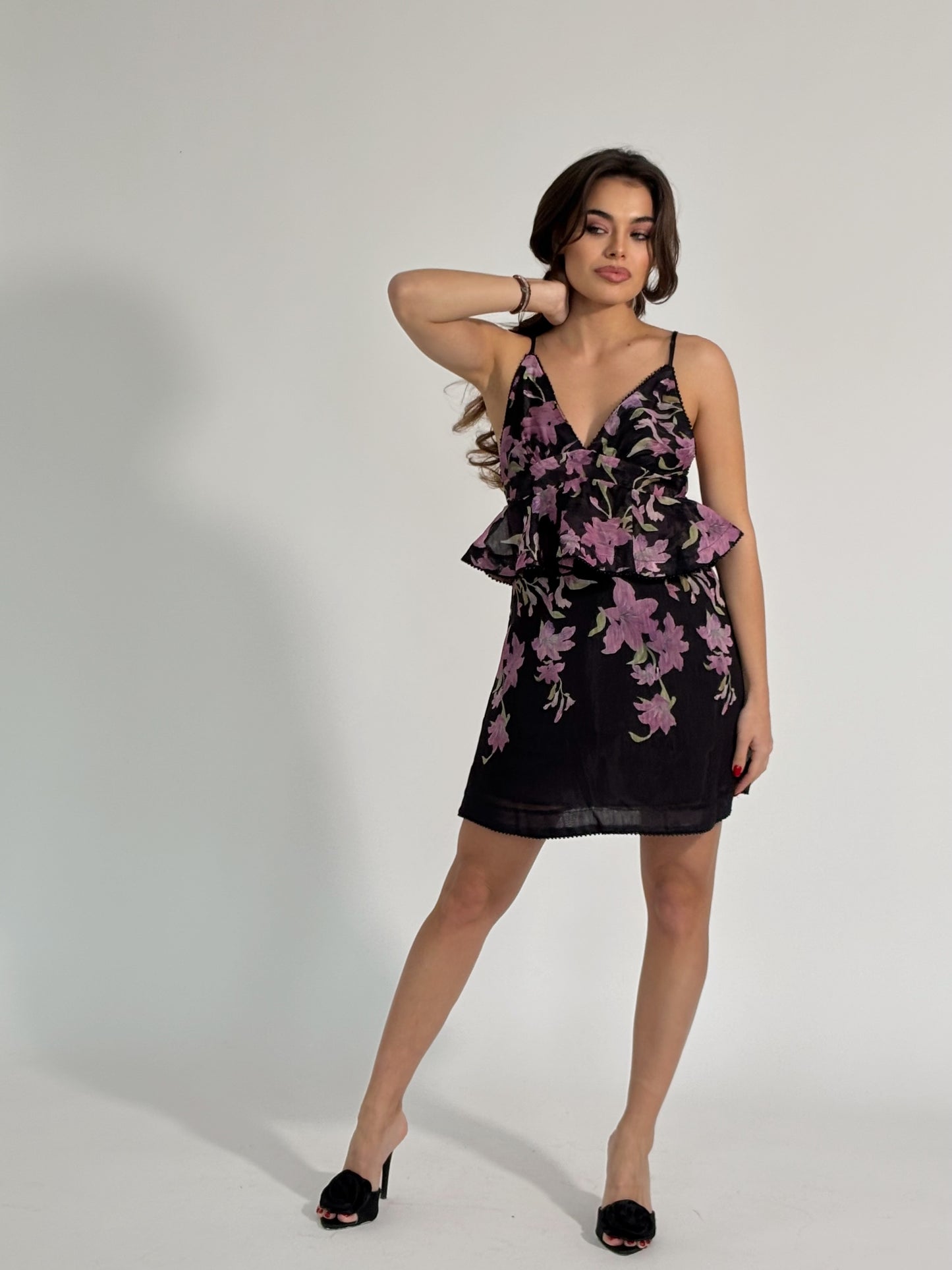 Рокля Lavander с цветя