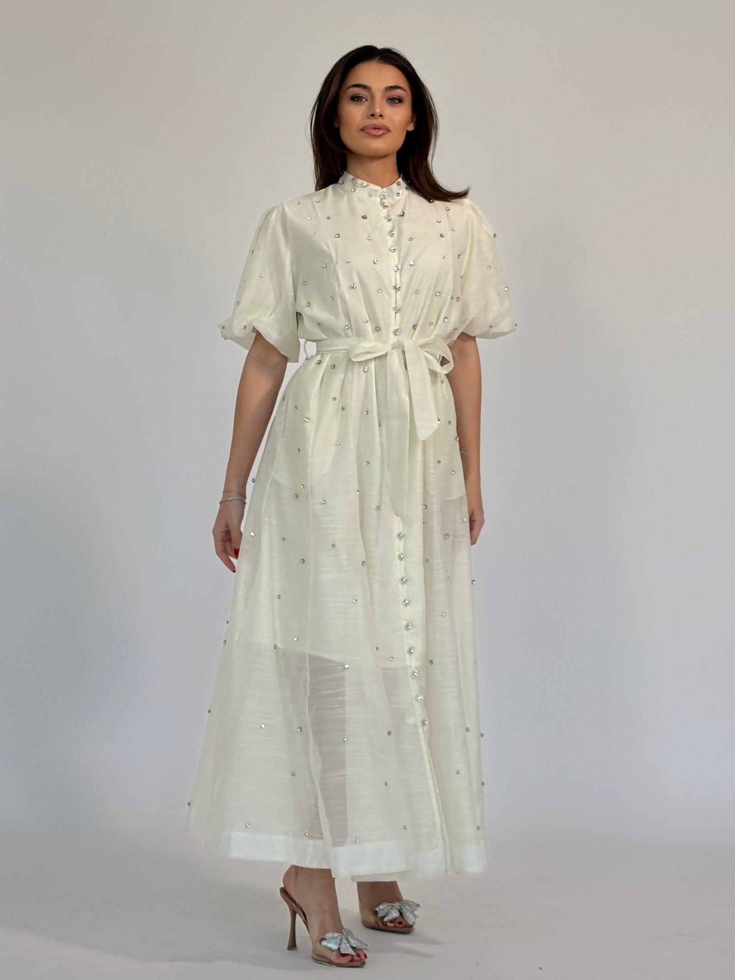 Rochie Carmen cu pietre