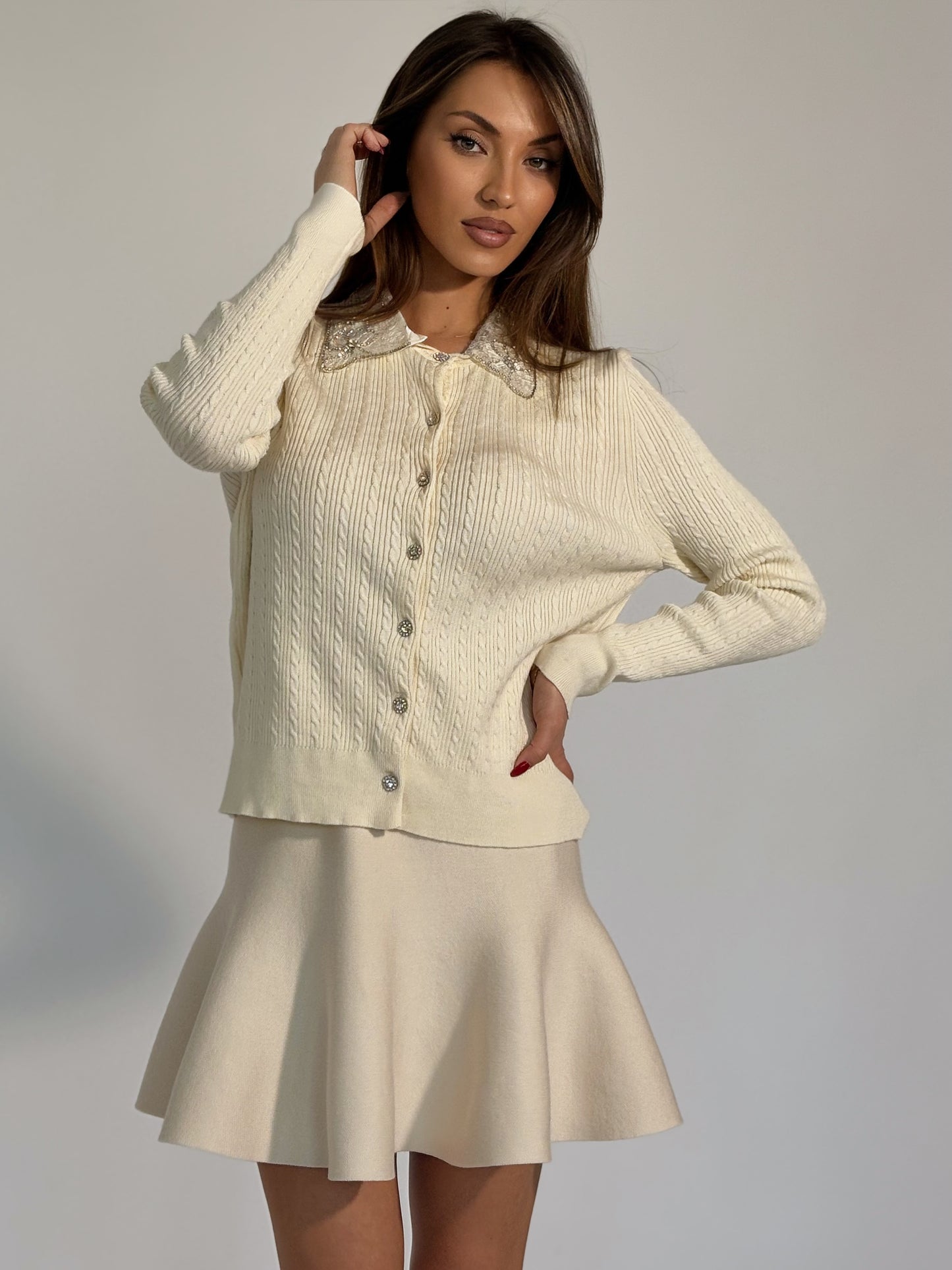 Жилетка Dorian с подвижна яка от мъниста