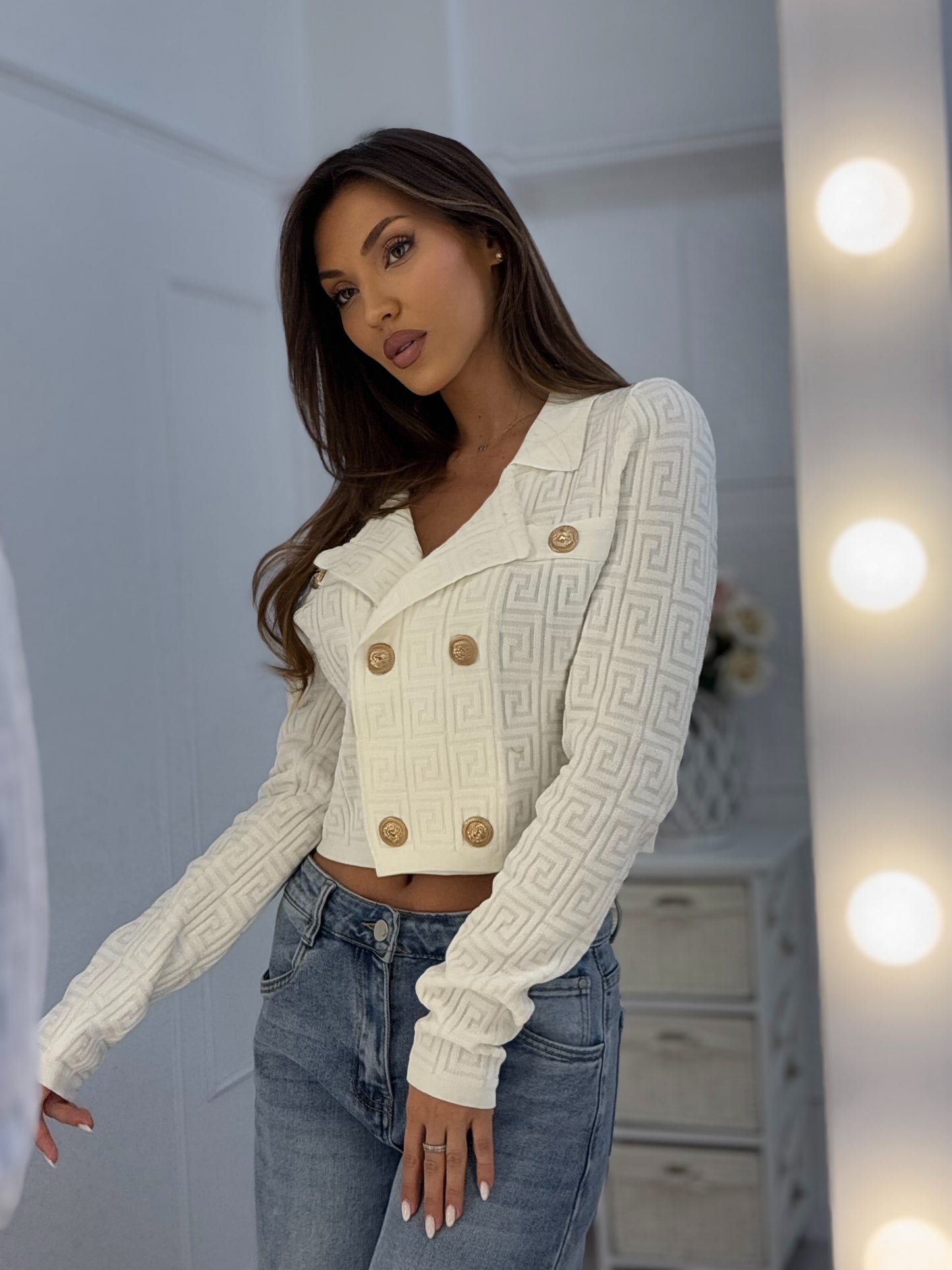 Fency cardigan with ornaments