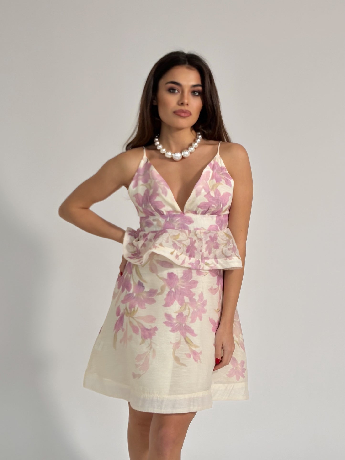 Рокля Lavander с цветя