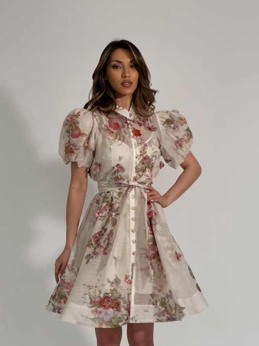 Рокля Molina с 3D цветя