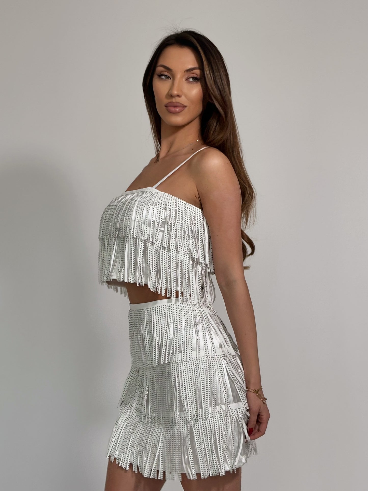 Комплект Diva с ресни и камъни