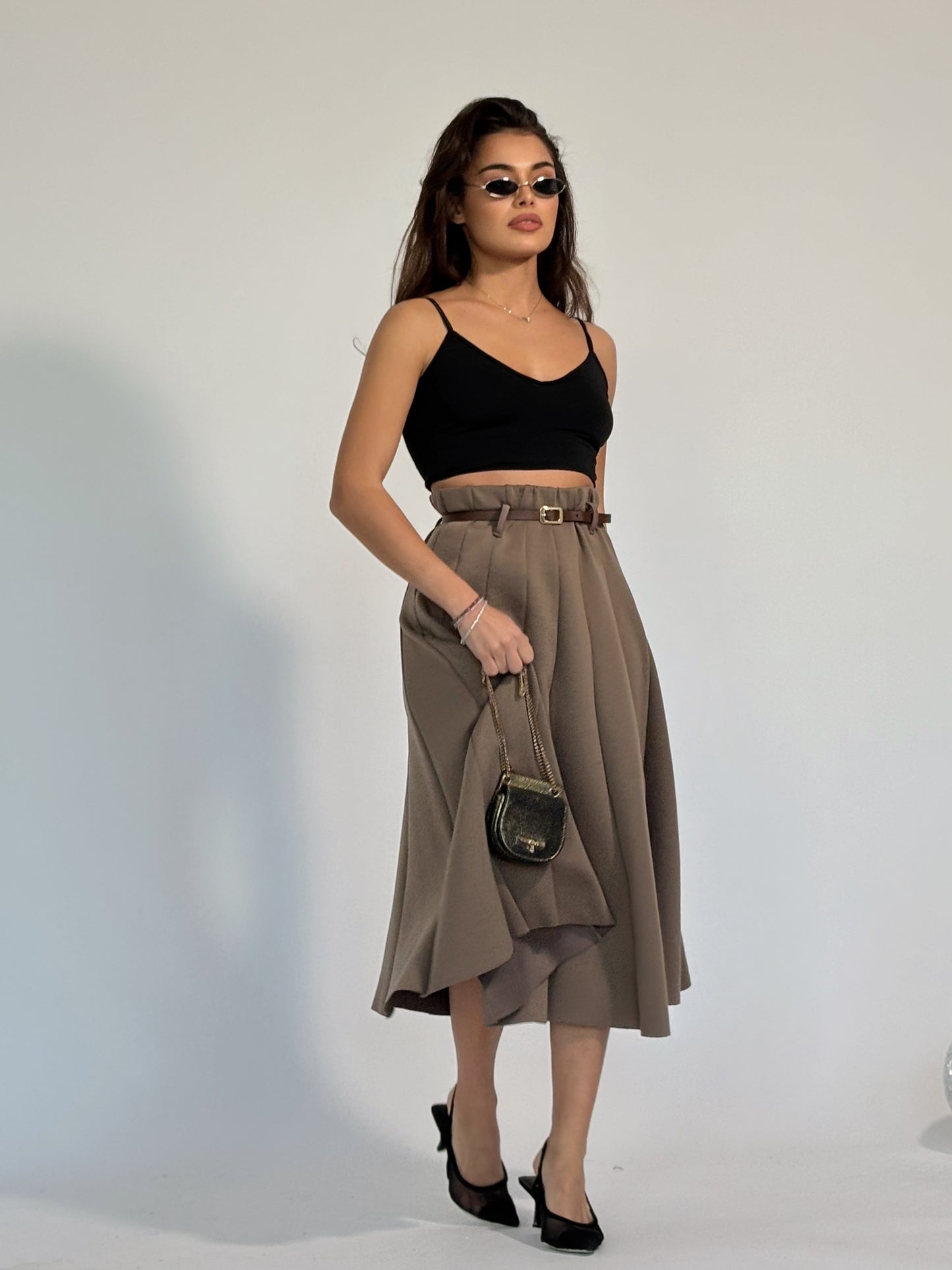 Миди пола с колан Amala