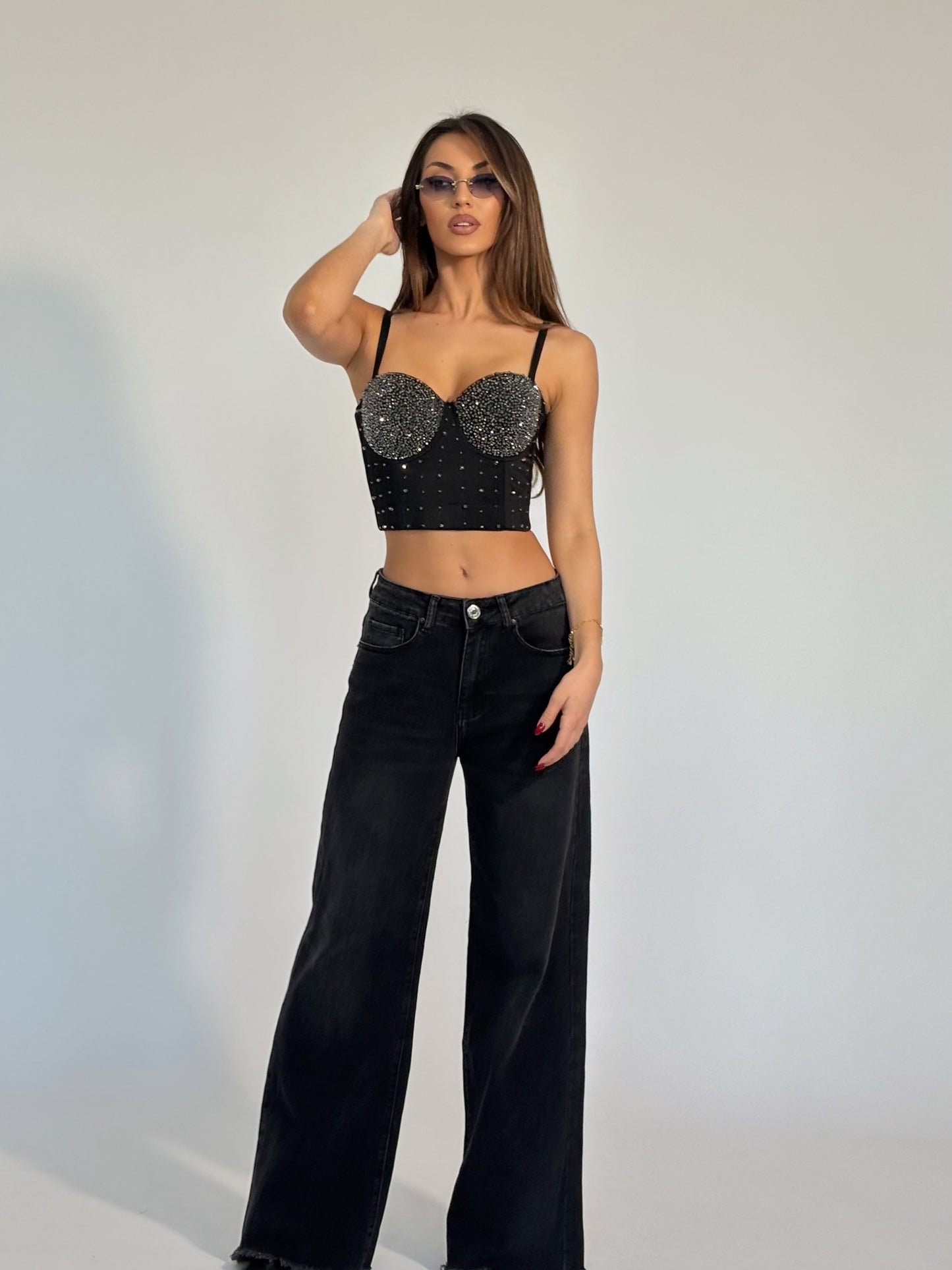 Бюстие Starts с кристали