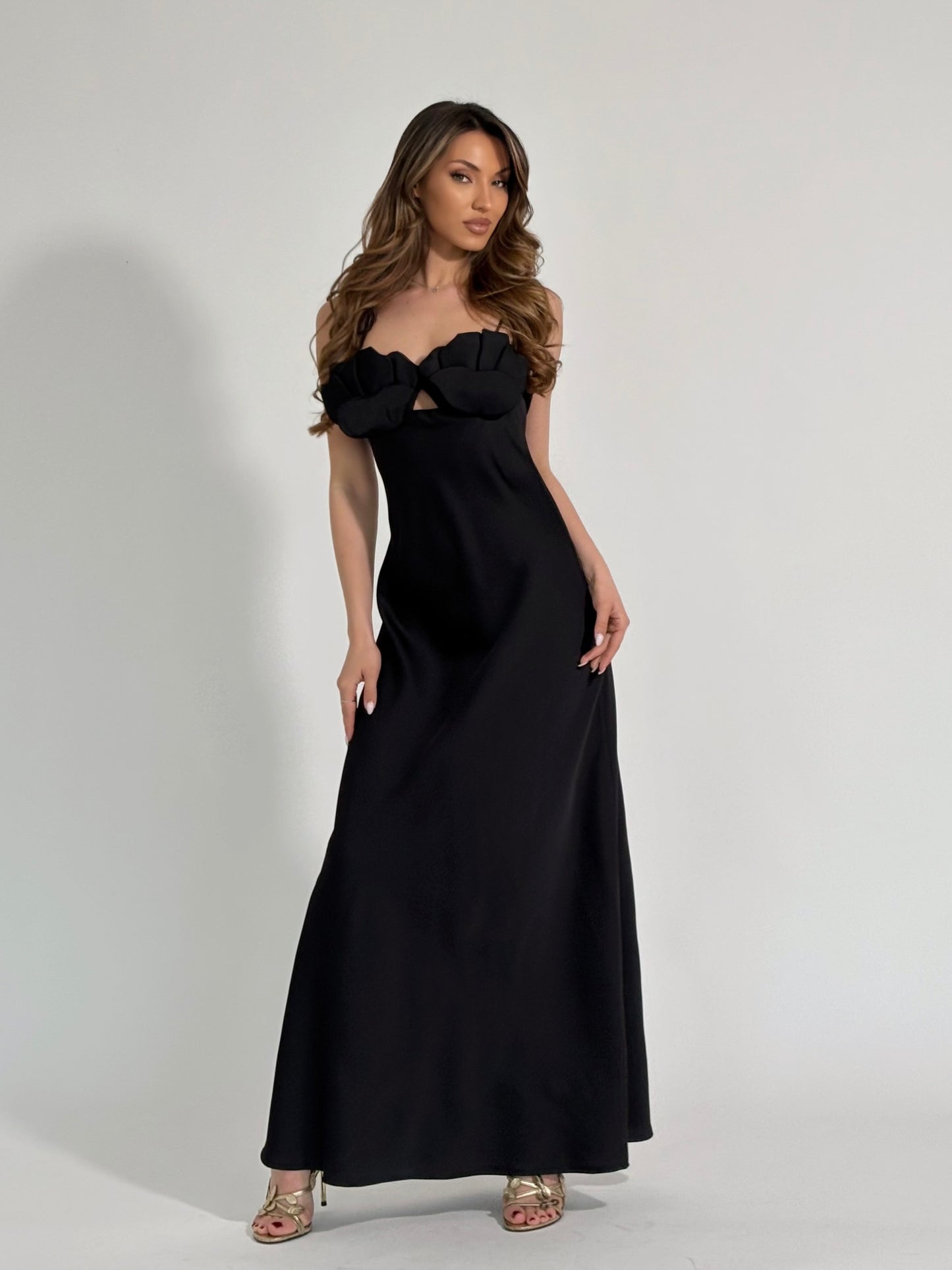 Сатенена рокля Dolchena