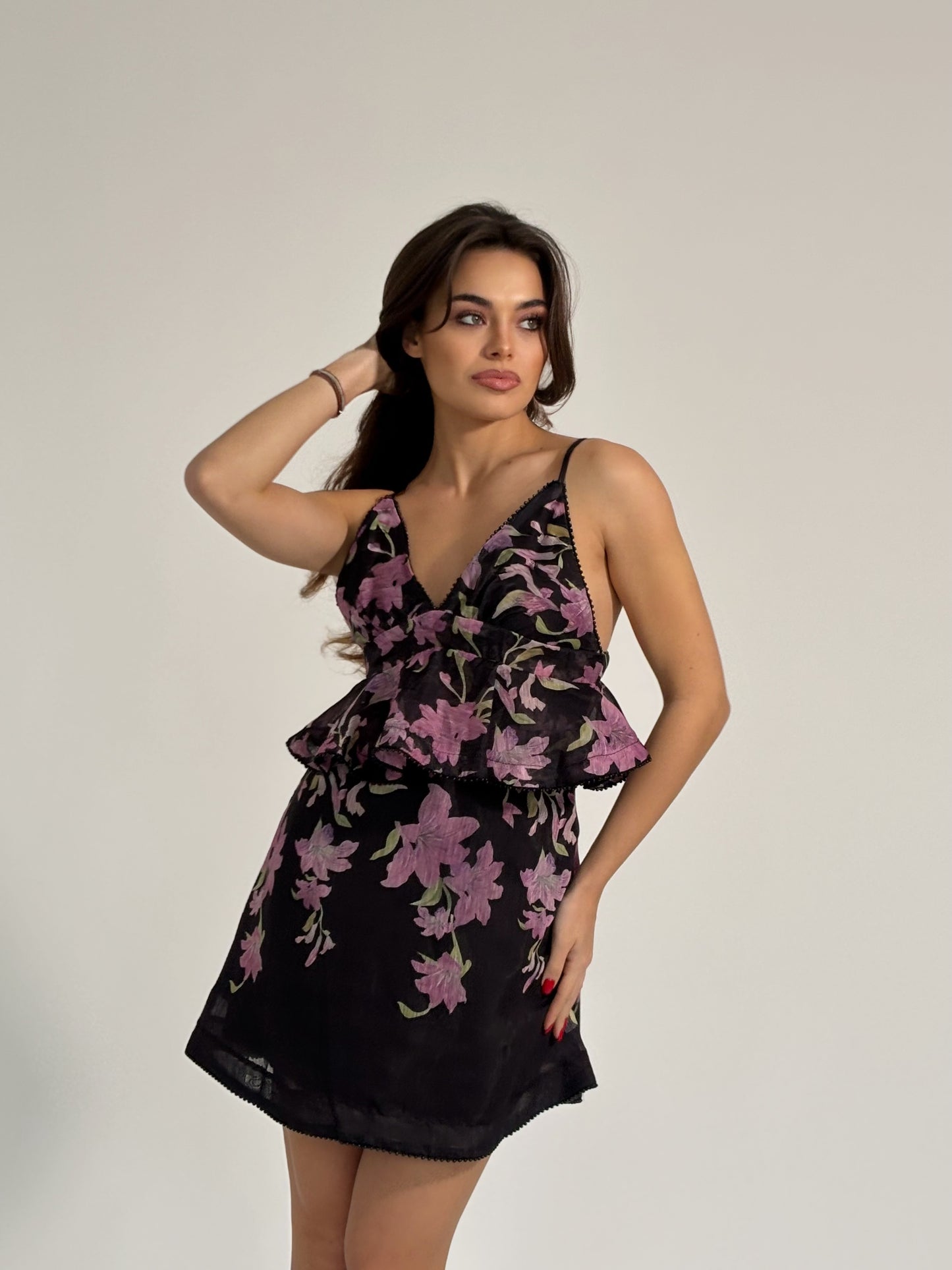 Рокля Lavander с цветя