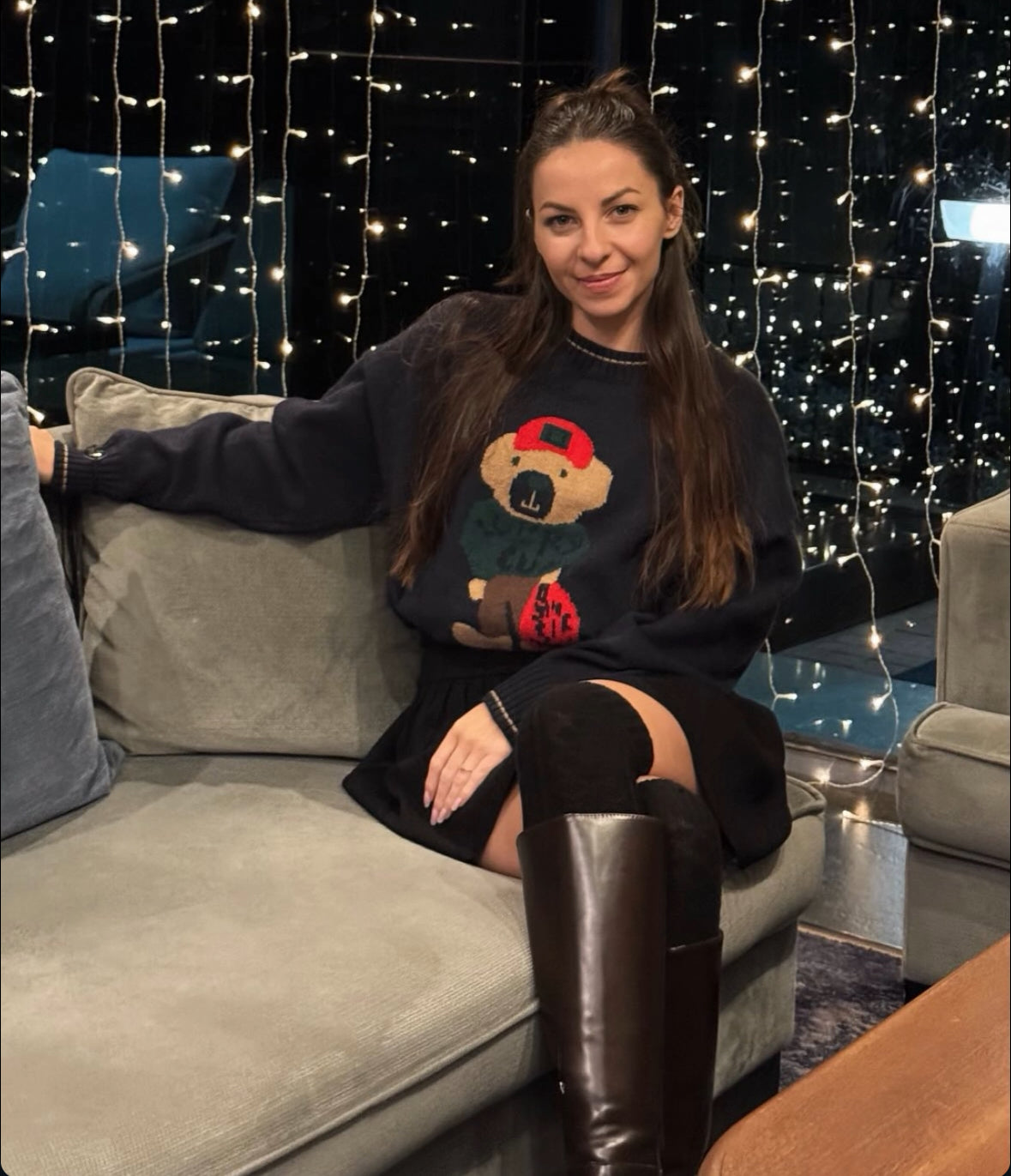 Пуловер Fancy Bear с вълна